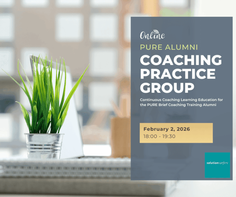 Pure Brief Coaching Training Alumni Online Solution Focus Coaching Practice