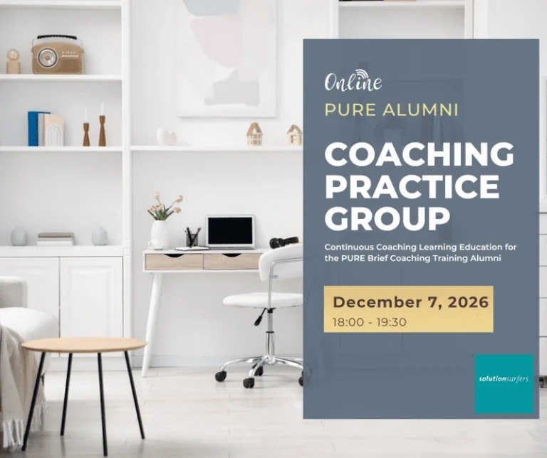 Pure Brief Coaching Training Alumni Online Solution Focus Coaching Practice
