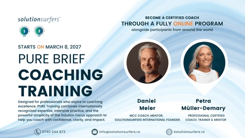 Școala de Coaching Solutionsurfers PURE Brief Coaching Training cu acreditare ICF în format online